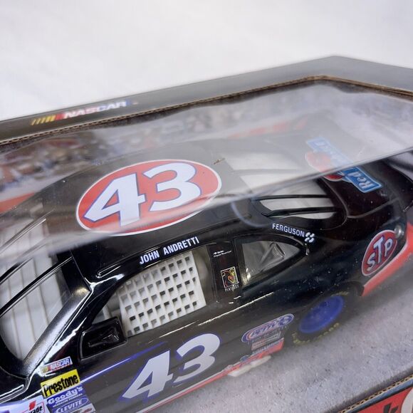 Hot Wheels Racing NASCAR 1:24 Diecast Black Chrome 43 John Andretti Pontiac STP - Picture 8 of 8